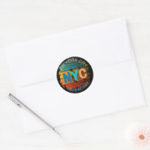 New York City Manhattan Ronde Sticker (Envelop)