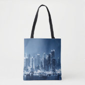New York City Manhattan Schilderachtig Skyline Tote Bag (Voorkant)