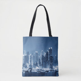 New York City Manhattan Schilderachtig Skyline Tote Bag