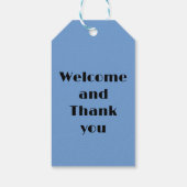 New York City Manhattan Silhouette Cadeaulabel (Achterkant)