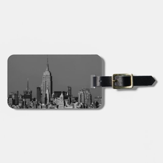 New York City Manhattan Skyline Bagagelabel (Voorkant horizontaal)