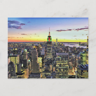 New York City Manhattan Skyline Briefkaart