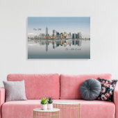 New York City Manhattan Skyline Canvas Afdruk (Insitu (Woonkamer))
