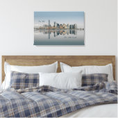 New York City Manhattan Skyline Canvas Afdruk (Insitu (Slaapkamer))