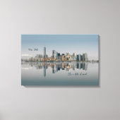 New York City Manhattan Skyline Canvas Afdruk (Voorkant)