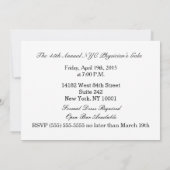 New York City Manhattan Skyline Invitation Kaart (Achterkant)