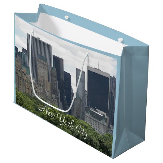 New York City Manhattan Skyline Large Cadeautasje (Voorkant Gekanteld)