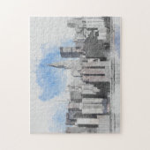 New York City Manhattan Skyline Legpuzzel (Verticaal)