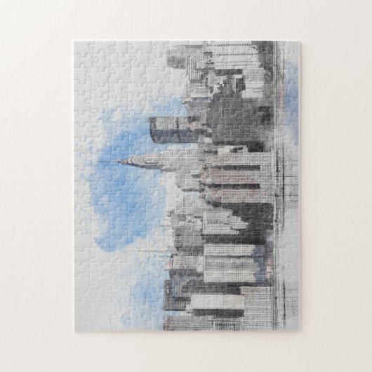 New York City Manhattan Skyline Legpuzzel (Verticaal)