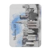 New York City Manhattan Skyline Magneet (Verticaal)
