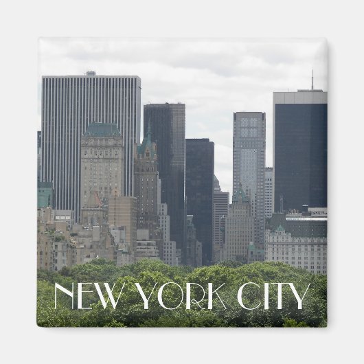 New York City Manhattan Skyline Magneet (Voorkant)