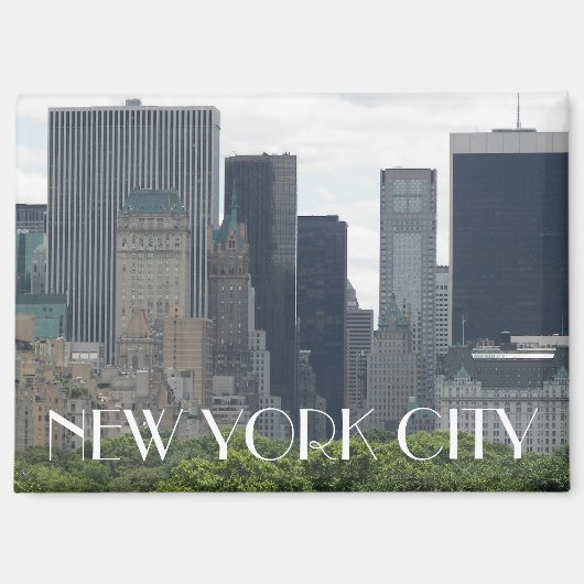 New York City Manhattan Skyline Magneet (Voorkant)