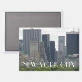 New York City Manhattan Skyline Magneet (Voorkant / Achterkant)