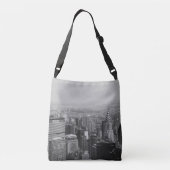 New York City, Manhattan Skyline met Heart, Cool Crossbody Tas (Achterkant)
