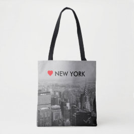 New York City, Manhattan Skyline met Love Cool Tote Bag
