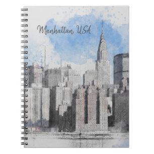 New York City Manhattan Skyline Notitieboek
