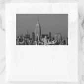 New York City Manhattan Skyline Rechthoekige Sticker (Tas)