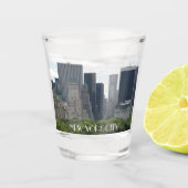 New York City Manhattan Skyline Shot Glas (Voorkant)