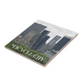 New York City Manhattan Skyline Tegeltje (Zijkant)