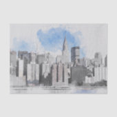 New York City Manhattan Skyline Tissue Paper Tissuepapier (Voorkant)