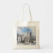 New York City Manhattan Skyline Tote Bag (Voorkant)