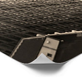 New York City Manhattan skyline uitzicht zwart Poster (Hoek)