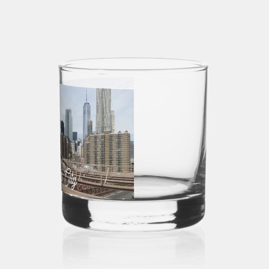 New York City Manhattan Skyline Whisky Glas (Links)