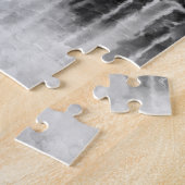 New York City Manhattan Skyline - zwart-wit Legpuzzel (Zijkant)