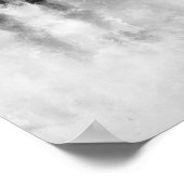 New York City Manhattan Skyline - zwart-wit Poster (Hoek)