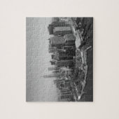 New York City Manhattan Skyscrappers Black White Legpuzzel (Verticaal)