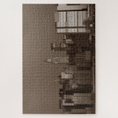 New York City Manhattan Skyscrappers Sepia Legpuzzel (Verticaal)