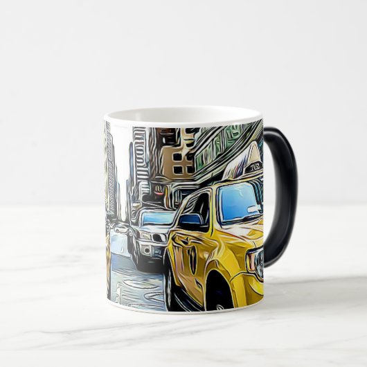 New York City Manhattan Taxi cab Coffee Mok (Voorkant rechts)