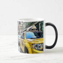 New York City Manhattan Taxi cab Coffee Mok