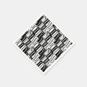 New York City Manhattan Zwart-wit Deco Chic Servet (Hoek)