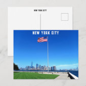 New York City - Manhatten View from Ellis Island Briefkaart (Voorkant / Achterkant)