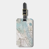 New York City Map, 1728 Bagagelabel (Voorkant verticaal)