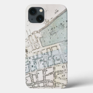 New York City Map, 1728 iPhone 13 Hoesje