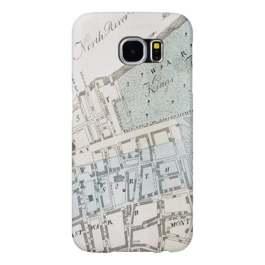 New York City Map, 1728 Case-Mate Samsung Galaxy Hoesje (Achterkant)