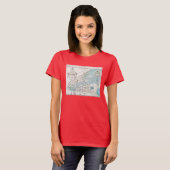New York City Map, 1728 T-shirt (Voorkant volledig)