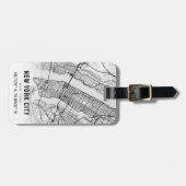 New York City Map | BAGAGELABEL (Voorkant horizontaal)