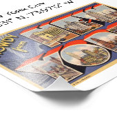 New York City Map Coordinates Style Foto Afdruk (Hoek)