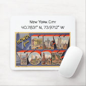 New York City Map Coordinates  Style Muismat (Met muis)