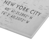 New York City Map Custom Coordinates Snijplank (Hoek)