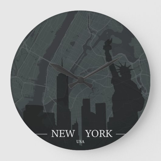 New York City Map Grote Klok (Voorkant)