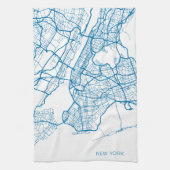 New York City Map Kitchen Towel Theedoek (Verticaal)