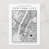 New York City Map + Mark A Location! Briefkaart (Voorkant)