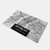 New York City Map + Markeren naar je thuislocatie Deurmat (Schuin)