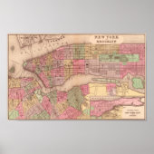  New York City Map Poster (Voorkant)