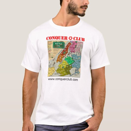 New York City Map T-shirt (Voorkant)