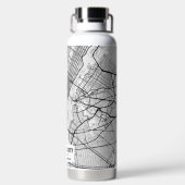 New York City Map Water Bottle Waterfles (Achterkant)